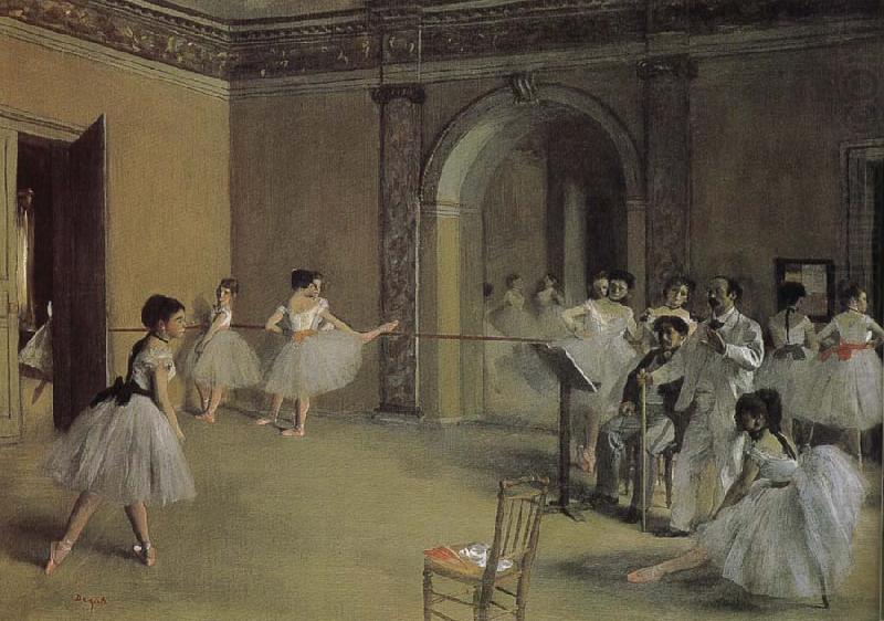 Edgar Degas Opera-s dry running hall china oil painting image
